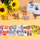 Maxbell 3D Cartoon Jigsaw Puzzles Learn Activities Fine Motor Skills Montessori Toys animals