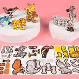 Maxbell 3D Cartoon Jigsaw Puzzles Learn Activities Fine Motor Skills Montessori Toys animals