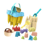 14 Pieces Sand Castle Mould for Kids Buckets for Beach Travel Outdoor