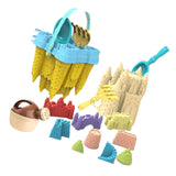 14 Pieces Sand Castle Mould for Kids Buckets for Beach Travel Outdoor