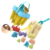 14 Pieces Sand Castle Mould for Kids Buckets for Beach Travel Outdoor