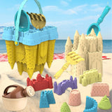 14 Pieces Sand Castle Mould for Kids Buckets for Beach Travel Outdoor