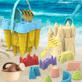 14 Pieces Sand Castle Mould for Kids Buckets for Beach Travel Outdoor