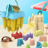 14 Pieces Sand Castle Mould for Kids Buckets for Beach Travel Outdoor