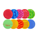 10 Pieces Sensory Silicone Mats Sensory Circles for Children Kids Fine Motor