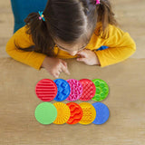 10 Pieces Sensory Silicone Mats Sensory Circles for Children Kids Fine Motor