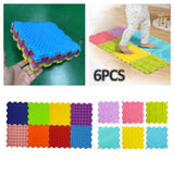 Maxbell Massage Sensory Puzzle Mat Floor Massage Mat Sensory Floors Mat for Kids Room 8pcs
