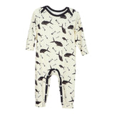 Maxbell Spring Fall Baby Romper Baby Long Sleeve Romper for Baptism Halloween Casual 1 Month to 3 Month