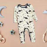 Maxbell Spring Fall Baby Romper Baby Long Sleeve Romper for Baptism Halloween Casual 1 Month to 3 Month