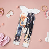 Baby Summer Clothes Cartoon Baby Bodysuit for Holiday Home Photography Props 1 to 3M