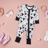 Maxbell Spring Fall Baby Romper Newborn Cartoon Pajamas Playsuit for Holiday Baptism L