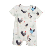 Baby Clothes Breathable Casual Summer Short Sleeve for Party Home Daily Wear 1 to 3 Month