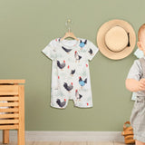 Baby Clothes Breathable Casual Summer Short Sleeve for Party Home Daily Wear 1 to 3 Month