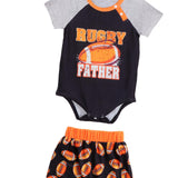 Baby T Shirt Romper Shorts Set Casual for Photography Props Daily Wear Party 1 to 3M