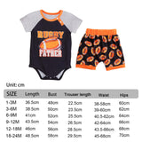 Baby T Shirt Romper Shorts Set Casual for Photography Props Daily Wear Party 1 to 3M