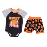 Baby T Shirt Romper Shorts Set Casual for Photography Props Daily Wear Party 1 to 3M