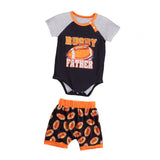 Baby T Shirt Romper Shorts Set Casual for Photography Props Daily Wear Party 1 to 3M