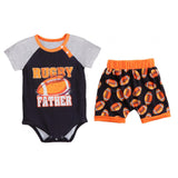 Baby T Shirt Romper Shorts Set Casual for Photography Props Daily Wear Party 1 to 3M