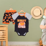 Baby T Shirt Romper Shorts Set Casual for Photography Props Daily Wear Party 1 to 3M