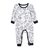 Infants Button Jumpsuit Baby Romper for Thanksgiving Day Homewear Daily Wear 1 to 3 Months