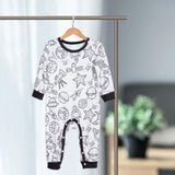 Infants Button Jumpsuit Baby Romper for Thanksgiving Day Homewear Daily Wear 1 to 3 Months