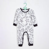 Infants Button Jumpsuit Baby Romper for Thanksgiving Day Homewear Daily Wear 3 to 6 Months