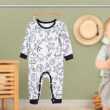 Infants Button Jumpsuit Baby Romper for Thanksgiving Day Homewear Daily Wear 3 to 6 Months