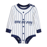 Baseball Jersey Baby Bodysuit Cartoon for Photography Props Party Daily Wear 1 to 3M