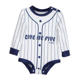 Baseball Jersey Baby Bodysuit Cartoon for Photography Props Party Daily Wear 1 to 3M