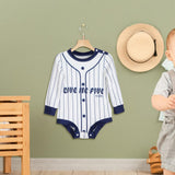 Baseball Jersey Baby Bodysuit Cartoon for Photography Props Party Daily Wear 1 to 3M