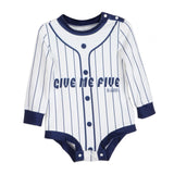 Baseball Jersey Baby Bodysuit Cartoon for Photography Props Party Daily Wear 3 to 6M