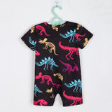 Maxbell Newborn Infant Baby Summer Short Sleeve Romper Crawl Coveralls for Home Party 1 to 3 Month