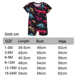 Maxbell Newborn Infant Baby Summer Short Sleeve Romper Crawl Coveralls for Home Party 18  to 24 Month