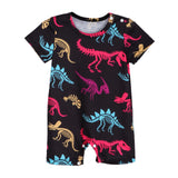 Maxbell Newborn Infant Baby Summer Short Sleeve Romper Crawl Coveralls for Home Party 18  to 24 Month