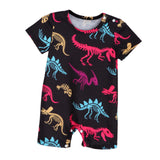 Maxbell Newborn Infant Baby Summer Short Sleeve Romper Crawl Coveralls for Home Party 18  to 24 Month