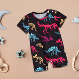 Maxbell Newborn Infant Baby Summer Short Sleeve Romper Crawl Coveralls for Home Party 18  to 24 Month