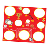 Maxbell Kids Tossing Games Net Sandbag Trainer Throwing Net for Family Boys and Girls Red