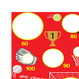 Maxbell Kids Tossing Games Net Sandbag Trainer Throwing Net for Family Boys and Girls Red