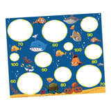 Maxbell Kids Tossing Games Net Sandbag Trainer Throwing Net for Family Boys and Girls Blue Sea Animal