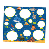 Maxbell Kids Tossing Games Net Sandbag Trainer Throwing Net for Family Boys and Girls Blue Sea Animal