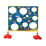 Maxbell Kids Tossing Games Net Sandbag Trainer Throwing Net for Family Boys and Girls Blue Sea Animal