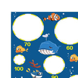 Maxbell Kids Tossing Games Net Sandbag Trainer Throwing Net for Family Boys and Girls Blue Sea Animal