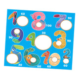 Maxbell Kids Tossing Games Net Sandbag Trainer Throwing Net for Family Boys and Girls Blue Numbers