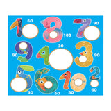 Maxbell Kids Tossing Games Net Sandbag Trainer Throwing Net for Family Boys and Girls Blue Numbers