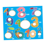 Maxbell Kids Tossing Games Net Sandbag Trainer Throwing Net for Family Boys and Girls Blue Numbers