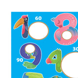 Maxbell Kids Tossing Games Net Sandbag Trainer Throwing Net for Family Boys and Girls Blue Numbers