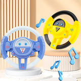 Children Steering Wheel Toy for Boys and Girls Ages 2 3 4 Years Preschoolers Yellow