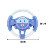 Children Steering Wheel Toy for Boys and Girls Ages 2 3 4 Years Preschoolers Blue