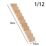 Maxbell 1:12 Scale Miniature Stairs Doll House Furnishings for Micro Landscape Decor