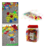 Maxbell 180 Pieces Transparent Pattern Blocks Educational Toys for Preschoolers Kids bagged